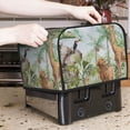 thumbnail image 7 of Yiaed Watercolor African Animals Wildlife Print 4 Slice Toaster Dust Cover Bread Machine Oven Dustproof Cover Kitchen Bakeware Protector Dustproof Fingerprint Protection, 7 of 7