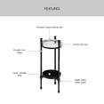 thumbnail image 2 of Better Homes & Gardens Ambrose Forged Iron Drink Table, Black Finish, 2 of 8