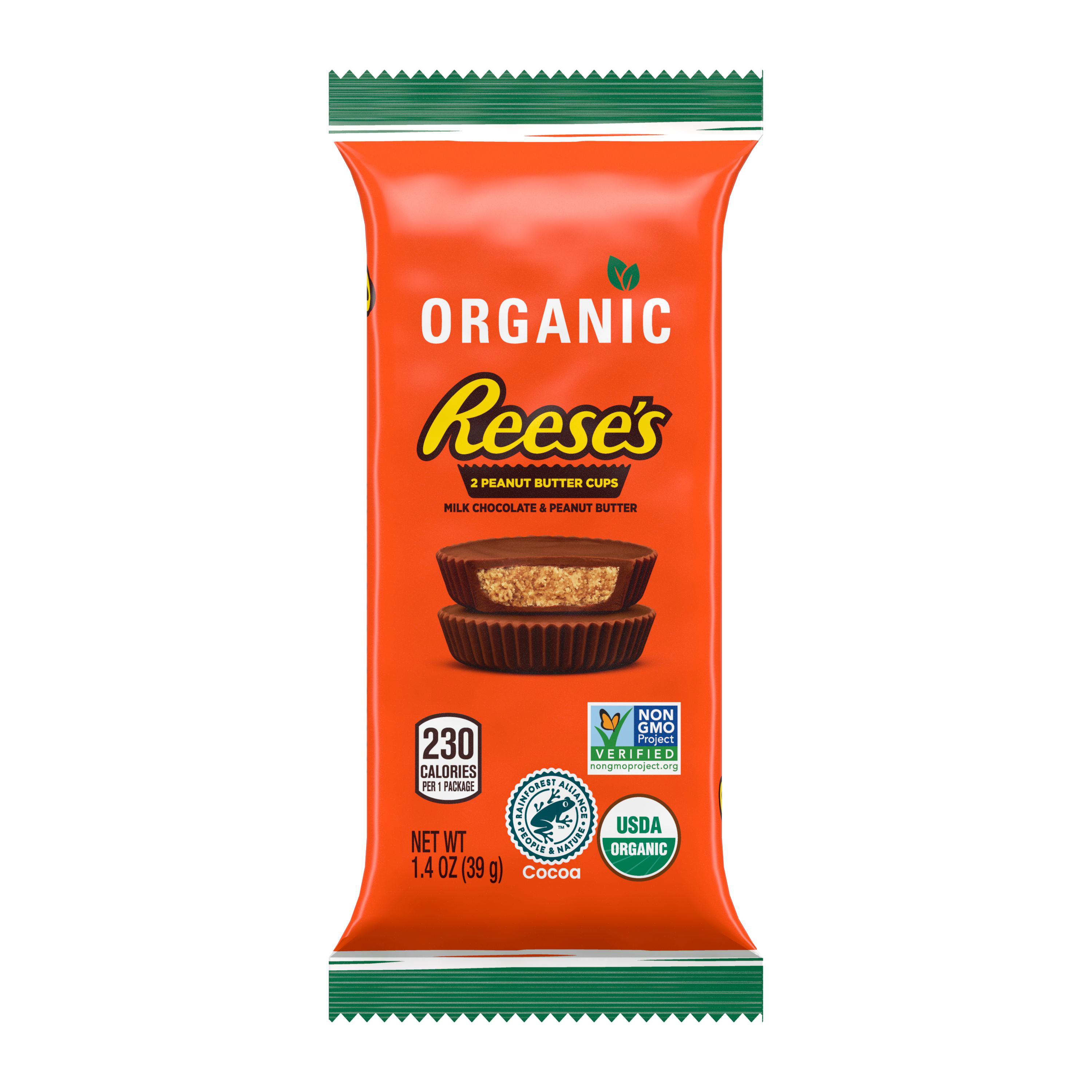 Reese's Organic Milk Chocolate & Peanut Butter Cups 1.4 oz