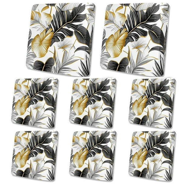Toystoory 8 fundas impermeables para cojines de sofá, cojines de jardín individuales, funda de asiento suave y flexible. Decoración del hogar tipo+3 8 piezas