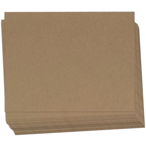 Hamilco Brown Kraft Cardstock Paper Cards 5x7" Thick Blank Card Stock Heavy Weight 100 lb Cover - 100 Pack