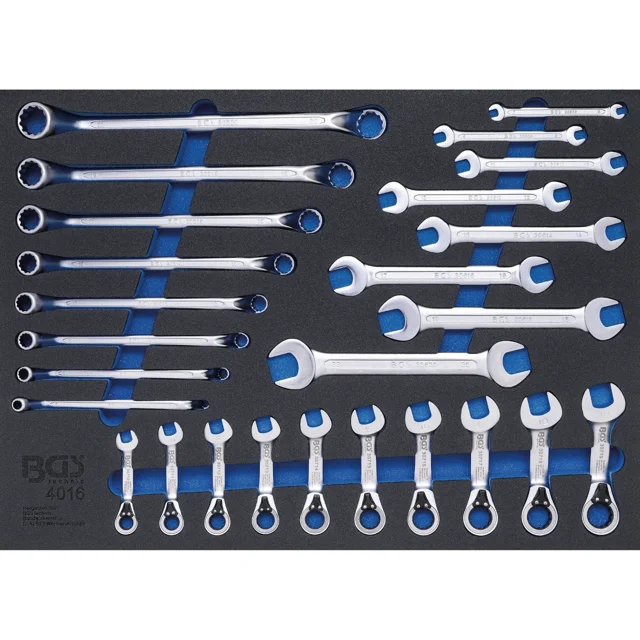 CHAROLA PARA CARRO | LLAVES ESPAÑOLAS, COMBINADAS | BGS 4016