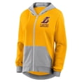 thumbnail image 2 of Women's Gold Los Angeles Lakers Hit It French Terry Full-Zip Hoodie, 2 of 3