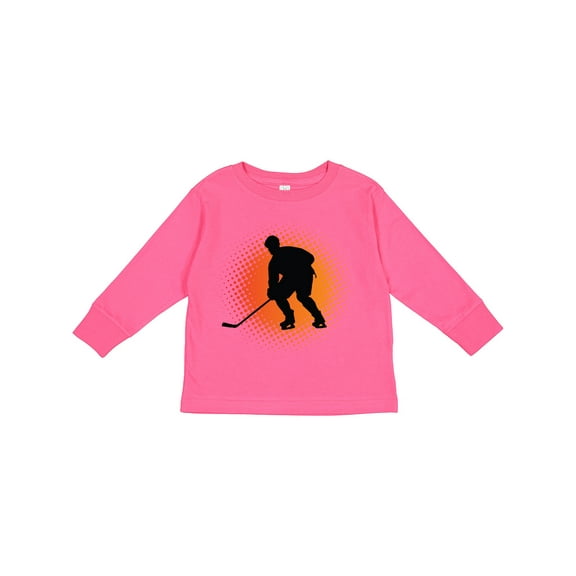 Inktastic Play Hockey Sports Boys or Girls Long Sleeve Toddler T-Shirt