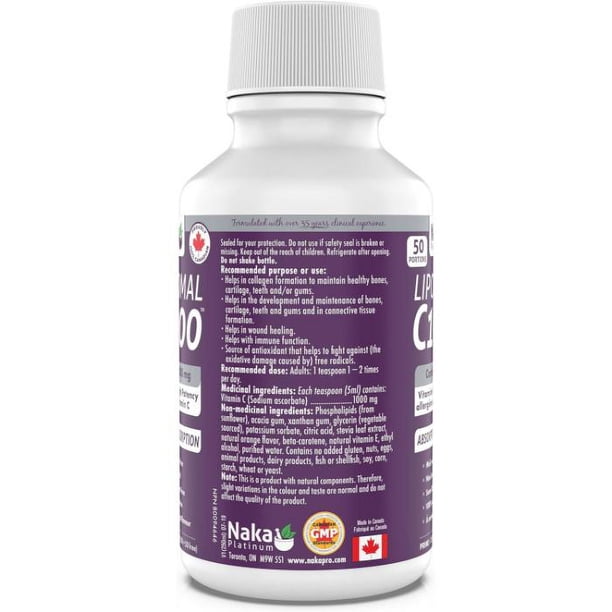 Naka - Platinum Vitamin C Liposomal 1000mg | Multiple Sizes