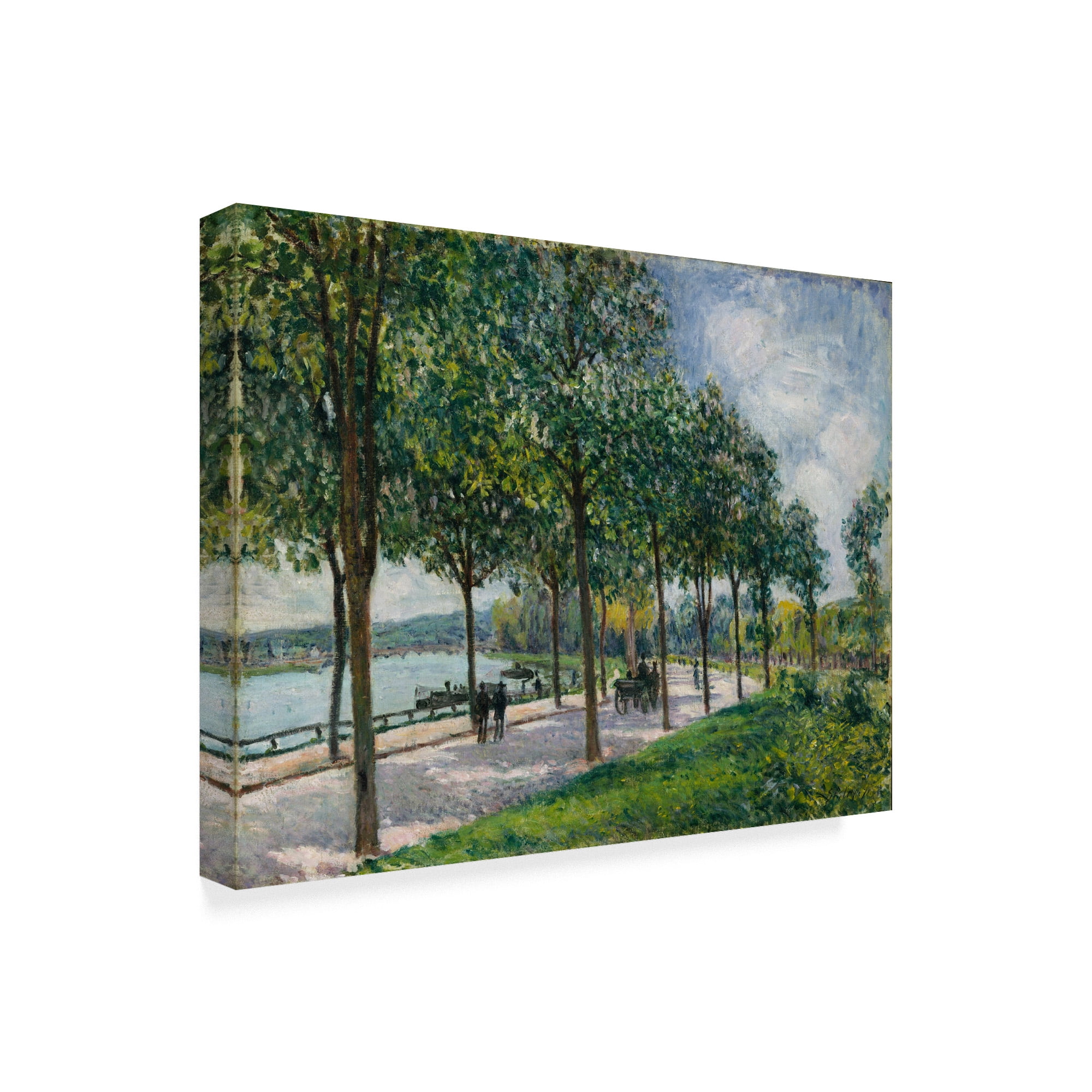 Trademark Fine Art 'Allee Of Chestnut Trees' Canvas Art by Alfred Sisley