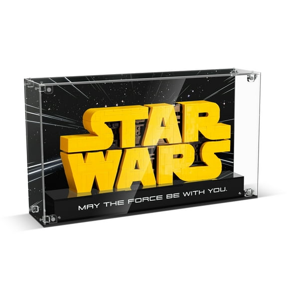 (ONLY Box, NO Model) Clear Acrylic Display Case for Lego 75407 Brick-Built Logo