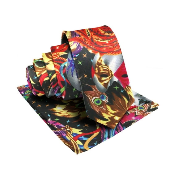 Vittorio Farina Mardi Gras Necktie & Handkerchief