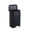 12L Black, variant on TEQIN Stainless Steel Trash Can with Lid, Large Garbage Can, Rustproof Step-on Kitchen Metal Trash Bin with Inner Bucket for Kitchen Office