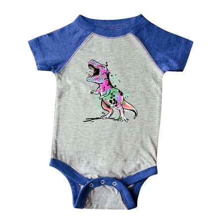 

Inktastic Graffiti Paint Splatter T-Rex Gift Baby Boy or Baby Girl Bodysuit
