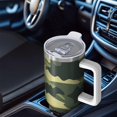 thumbnail image 6 of Camouflage 40oz Tumbler– Stainless Steel Insulated Tumbler with Handle and Straw, Large Capacity Travel Cup for Hot & Cold Drinks, 6 of 6