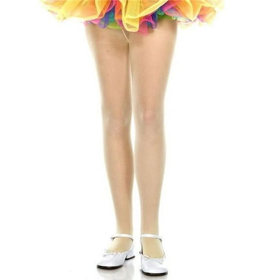Music Legs Women's 280-YELLOW-S Girls Opaque Tights - Small