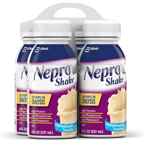 Nepro Vanilla Shake with Carbsteady, 8 ounce Bottle, 4 Count