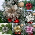 thumbnail image 5 of Christmas Artificial Flowers 12 Pcs Artificial Christmas Flowers Decorations Glitter Xmas Tree Flower Ornaments Arrangements Wedding Table Decor, 5 of 5