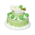 thumbnail image 1 of Modelo de pastel artificial, pastel falso, juguete de comida artificial realista, adorno de pastel falso Verde, 1 of 9