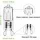 thumbnail image 3 of G9 Halogen Bulb 40W Dimmable Warm White 480LM 230V, 10-Pack, Compatible with Philips, 300°C Heat Resistant, 3 of 4