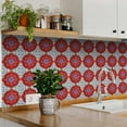 thumbnail image 2 of Mi Alma Red and Green Pop of Color Tile Stickers - Removable Vinyl 4x4, 24 pcs, 2 of 9