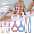 thumbnail image 2 of Cepillo De Dientes De Los Niños En Forma De U Para Niño Bebé De 2-12 Años De Edad Suave Cepillado, 2 of 4