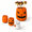Pumpkin with Pattern, variant on Ceramic Coffee Bar Utensil Holder Tea & Spoon Stirrer Stir Stick Stteaspoon Cup Jar Small Crocks (ghost With Pumpkin)