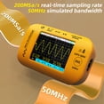 thumbnail image 3 of BSIDE OT4 Handheld Digital Oscilloscope with 50MHz Bandwidth, 200MSa/s Sampling Rate – Single-Channel Portable Scope Meter, 2.8" LCD Screen, 1800mAh Battery (7+ Hour Runtime), USB Data Export, EVA, 3 of 7