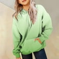 thumbnail image 2 of Tween Girls Trendy Stuff Clothes Red Hoodie Girls' Hoodies Sweatshirts Cute Oversized Fleece Sweatshirt Tops for Teen Girls Long Sleeve Sweater with Pockets Green 3-4 Years, 2 of 6
