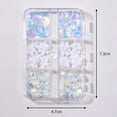 thumbnail image 6 of UDIYO 1 Box Nail Decoration Vivid Color Exquisite Shiny Visual Effect Mixed Shape Show Unique Charm Plastic 3D Nail Art Jewelry DIY Manicure Designs Nail Supplies, 6 of 7