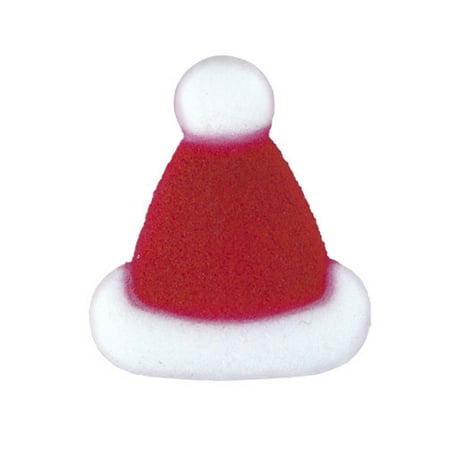 - Santa Hat Christmas Sugar Decorations Toppers Party Favors Cookie Cupcake Cake 12 Count
