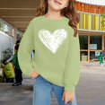 thumbnail image 2 of KAUOD Teen Girls Oversized Pullover Sweatshirts Cute Heart Graphic Crew Neck Sweatshirts Kids Cotton Loose Long Sleeve Sweater, 2 of 7