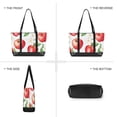 thumbnail image 6 of FORMRS Canvas Laptop Tote Bag for Women with 15.6" Computer Compartments Shoulder Handbag, White Apple Pattern, 6 of 7