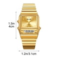 thumbnail image 3 of Vintage Digital Watch for Women, Fashion Multi-Color Electronic Wristwatch with Clear Display, Alarm & Stopwatch, Slim Stylish Design for Casual Wear, Ideal Gift for Friends and Family A, 3 of 8