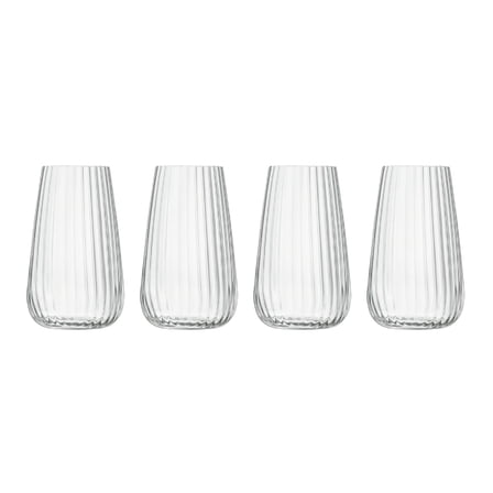 Luigi Bormioli Optica 19.25 Oz Beverage Drinking Glasses Set Of 4