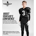 thumbnail image 5 of Exxact Sports Proline Youth Integrated Football Pants with 7 Flex Pads, Lightweight Football Practice Pants for Protection (Y2XS, Black), 5 of 7