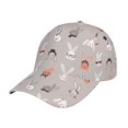 thumbnail image 1 of Fotbe Various Rabbits Gorro Clásico de Béisbol, Gorra Ajustable con Broche Snapback, Gorro de Exterior de Algodón Suave, 1 of 6