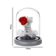 thumbnail image 2 of Oso de confesión de rosa de flores preservadas en cúpula de cristal, regalo para el día de San Valentín, día de la madre, cumpleaños, 2 of 5