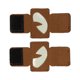 thumbnail image 2 of 2pcs Cat Eyes Patch Reflective Hook Loop Design Canvas Luminous Cat Eyes Patch for Hats Uniform Backpack Outdoor Activities Night Rides Khaki, 2 of 5