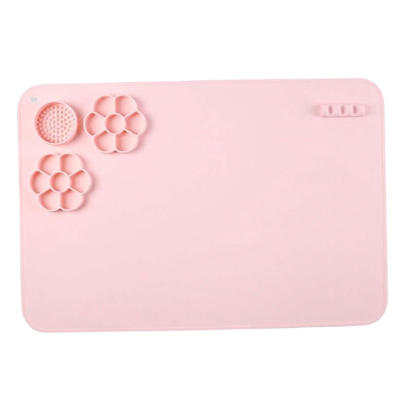 FVDPWYE Silicone Craft Mat for Resin Casting Crafting Pad Table Protector Silicone Sheet Pink