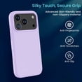 thumbnail image 3 of Entronix 5-Piece Combo for iPhone 17 Pro Max, Silicone Case 2 Screen Protector 2 Camera Lens Guard, Purple, 3 of 8