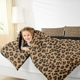 thumbnail image 4 of Manfei Rustic Leopard Hide Bedding Comforter Set,Chic Cheetah Print Twin Comforter Sets,Wildlife Animal Pattern Bedding Set For Teens,Microfiber Bedroom Decor Reversible,2pcs, 4 of 8