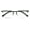 Matte Grey/Gunmetal, variant on Men Aluminum Optical Frame Wide Fitment Rectangular Reading Glasses with Titanium Temple Half Rimless 145MM Ti03 +1.00