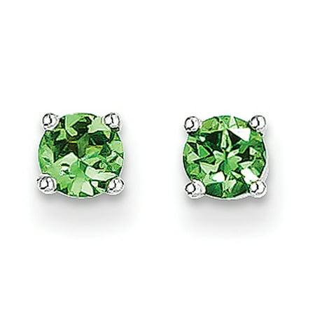 Lex Lu 14k White Gold Tsavorite Earrings Lal85476 Lex Lu 14k White Gold Tsavorite Earrings Lal85476