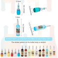 thumbnail image 2 of 24 colgantes grandes de resina con etiquetas para botellas de vino, 12 estilos, al azar, con aro, para pendientes, collares y llaveros., 2 of 9