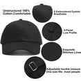 thumbnail image 6 of YooGuoGuo Low Profile Baseball Cap for Men Women - Cotton Dad Hat-Classic Adjustable Unconstructed Plain Hat, 6 of 7