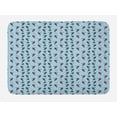 thumbnail image 1 of Animal Bath Mat, Tropical Toucan Birds Repetitive Pattern Simplistic Birds, Plush Bathroom Decor Mat with Non Slip Backing, 29.5" X 17.5", Pale Blue Rose, by Ambesonne, 1 of 2