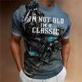thumbnail image 1 of Camiseta con estampado de motocicleta 3D para hombre, camisa clásica Vintage de manga corta para hombre, camisas de motorista de paseo callejero, Tops de gran tamaño, 1 of 4