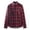 Red, variant on Mens Flannel Shirts Long Sleeve Sherpa Lined Thermal Jacket Thicke Warm Casual Loose Button Down Plaid Shirt (L, Black)
