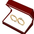 thumbnail image 5 of Dazzlingrock Collection 0.45 Carat (ctw) 18k Round Diamond Ladies 5 Stone Bridal Engagement Ring Matching Band Set, Rose Gold, Size 8.5, 5 of 5