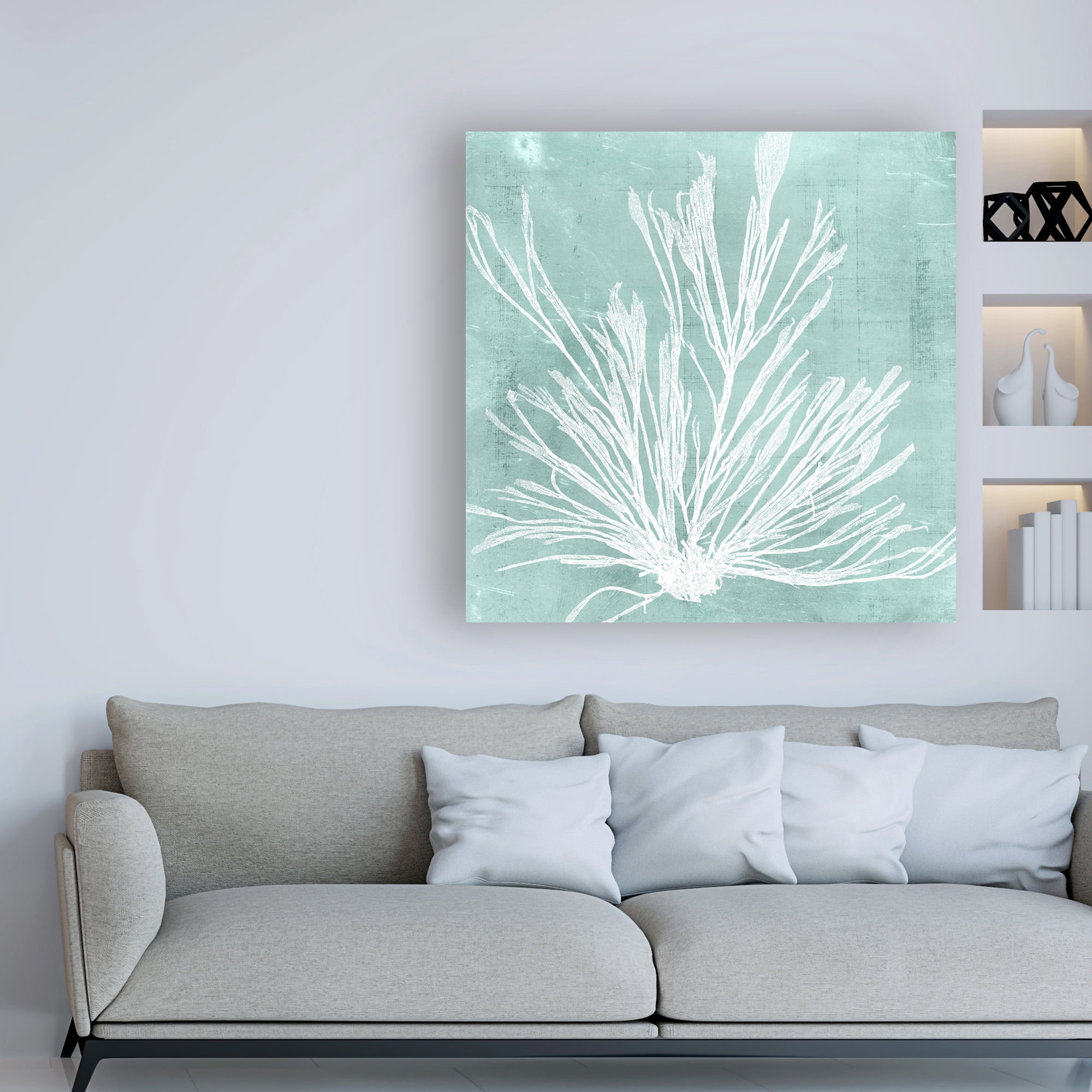 Trademark Fine Art 'Seaweed on Aqua IX' Canvas Art by Vision Studio