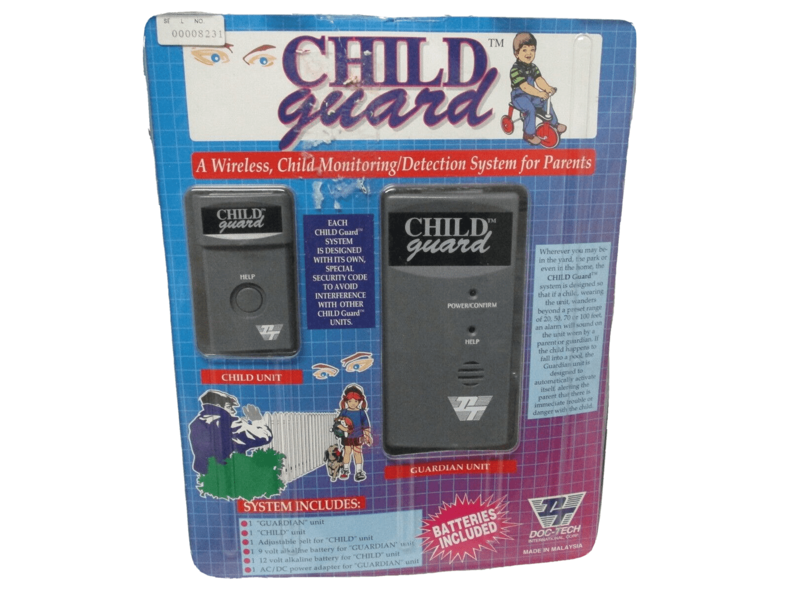 DocTech Child Guard Wireless Security Pool Alarm Device Detection for