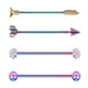 thumbnail image 2 of Barra Industrial Fernando acero inoxidable 4 Piezas Aretes de acero inoxidable, 2 of 7