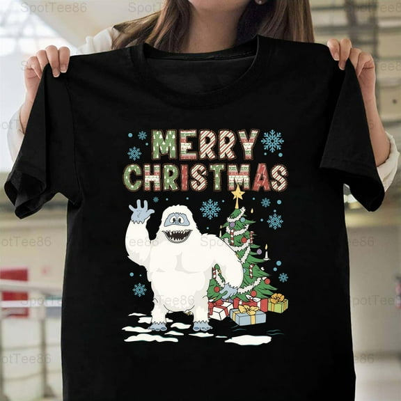 Retro Bumble Abominable Snow Monster Funny Christmas Holiday Graphic V11896 Unisex T-Shirt, Up to Size 5XL